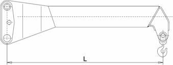 Lifting Hook on Boom